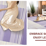 Ultra Soft Area Rug, Non Slip, Stain Resistant, Washable Area Rugs for Living Room, Bedroom, Artistic Minimalist Line Arrangement(Purple)