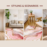 Luxurious Fluid Geometric(Pink)