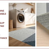 Ultra Soft Area Rug, Non Slip, Stain Resistant, Washable Area Rugs for Living Room, Bedroom, Modern Grey Non-Slip Bedroom Area Rug with Abstract Lines(Gray)