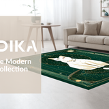 Ultra Soft Area Rug, Non Slip, Stain Resistant, Washable Area Rugs for Living Room, Bedroom, Vintage Whimsical Celestial Aesthetic(White)