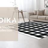 Warm Inviting Rustic Check Design(Black)