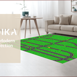 Ultra Soft Area Rug, Non Slip, Stain Resistant, Washable Area Rugs for Living Room, Bedroom, Large Kids Play Mat for Group Learning(Green)