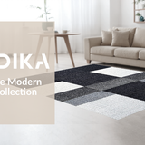 Contemporary Plush Geometric Style(Black)