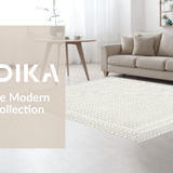 Modern Abstract Earth Tone Motif(Ivory)