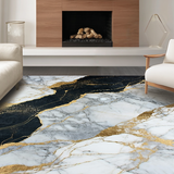 Sophisticated Geometric Gold Accents(White)