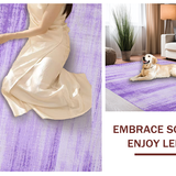 Ultra Soft Area Rug, Non Slip, Stain Resistant, Washable Area Rugs for Living Room, Bedroom, Artistic Fluid Ombre Effect(Purple)