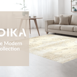 Ultra Soft Area Rug, Non Slip, Stain Resistant, Washable Area Rugs for Living Room, Bedroom, Rustic Neutral Medallion Motif Delight(Beige)