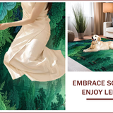 Ultra Soft Area Rug, Non Slip, Stain Resistant, Washable Area Rugs for Living Room, Bedroom, Ultra Soft Nature-Themed Kids Play Area Carpet(Green)