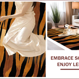 Ultra Soft Area Rug, Non Slip, Stain Resistant, Washable Area Rugs for Living Room, Bedroom, Chic Animal Print Elegance(Brown)