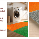 Ultra Soft Area Rug, Non Slip, Stain Resistant, Washable Area Rugs for Living Room, Bedroom, Colorful Abstract Kids Playroom Non-Shedding Carpet(Orange)