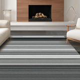 Sophisticated Neutral Toned Stripes(Black)