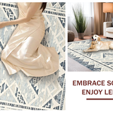 Contemporary Neutral Geometric Elements(Blue)