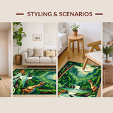 Charming Earthy Toned Safari Scene(Green)