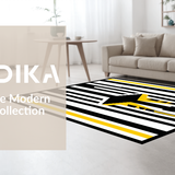 Contemporary Striped Decorative(Black)