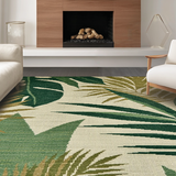 Vibrant Floral Safari Motif(Beige)