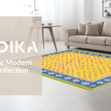 Whimsical Multicolored Lattice Design(Yellow)