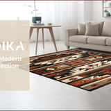 Ultra Soft Area Rug, Non Slip, Stain Resistant, Washable Area Rugs for Living Room, Bedroom, Chic Southwestern Patterned Appeal(Brown)