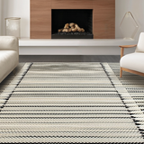 Elegant Black Trimmed Design(Beige)