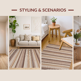 Trendy Textured Striped Elegance(Beige)