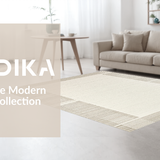 Ultra Soft Area Rug, Non Slip, Stain Resistant, Washable Area Rugs for Living Room, Bedroom, Rustic Unique Diamond Arrangement(Beige)