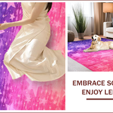 Ultra Soft Area Rug, Non Slip, Stain Resistant, Washable Area Rugs for Living Room, Bedroom, Glitter Gradient Cosmic Flair(Pink)