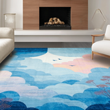 Charming Airy Textural Layers(Blue)