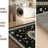 Cozy Textured Fringe Runner(Black)