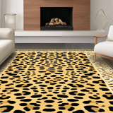 Ultra Soft Area Rug, Non Slip, Stain Resistant, Washable Area Rugs for Living Room, Bedroom, Minimalist Earthy Animal Style(Beige)