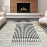 Contemporary Black Checkerboard Elegance(Black)