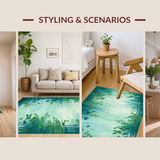 Lush Garden Inspired Artistic Design(Blue)