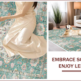 Ultra Soft Area Rug, Non Slip, Stain Resistant, Washable Area Rugs for Living Room, Bedroom, Vintage Beige Playroom Oriental Area Rug(Beige)