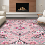 Bright Abstract Tiled Composition(Pink)