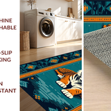 Ultra Soft Area Rug, Non Slip, Stain Resistant, Washable Area Rugs for Living Room, Bedroom, Vibrant Soft Animal Aesthetic(Blue)