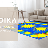 Charming Pastel Sunray Motif(Yellow)