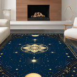 Ultra Soft Area Rug, Non Slip, Stain Resistant, Washable Area Rugs for Living Room, Bedroom, Lush Dreamy Indigo Dreamscape(Blue)