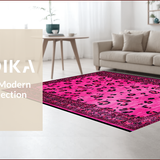 Ultra Soft Area Rug, Non Slip, Stain Resistant, Washable Area Rugs for Living Room, Bedroom, Playful Pink Animal Print Charm(Pink)