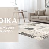 Ultra Soft Area Rug, Non Slip, Stain Resistant, Washable Area Rugs for Living Room, Bedroom, Chic White Fluffy Wave Aesthetic(Beige)