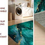 Fluid Abstract Metallic Motif(Green)