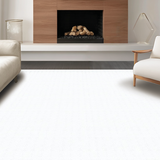 Ultra Soft Area Rug, Non Slip, Stain Resistant, Washable Area Rugs for Living Room, Bedroom, Vibrant Textured Leopard Style Piece(White)