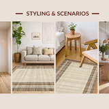 Chic Transitional Striped Design(Beige)