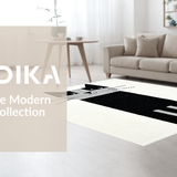 Ultra Soft Area Rug, Non Slip, Stain Resistant, Washable Area Rugs for Living Room, Bedroom, Adorable Minimalist Animal Icon(Black)