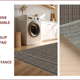 Ultra Soft Area Rug, Non Slip, Stain Resistant, Washable Area Rugs for Living Room, Bedroom, Farmhouse Braided Cotton(Gray)