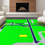 Cheerful Green City Grid(Green)