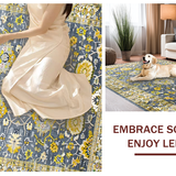 Sophisticated Floral Tiled Composition(Gray)