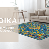 Eclectic Colorful Medallion Motif(Blue)