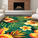 Ultra Soft Area Rug, Non Slip, Stain Resistant, Washable Area Rugs for Living Room, Bedroom, Elegant Multicolored Medallion Design(Yellow)