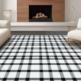 Cozy Reversible Plaid Mat(Black)