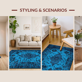 Faded Geometric Vintage Aesthetic(Blue)