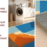 Lively Modern Diamond Design(Blue)