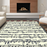 Ultra Soft Area Rug, Non Slip, Stain Resistant, Washable Area Rugs for Living Room, Bedroom, Bold Retro Rhythm Pattern Aesthetic(Red)